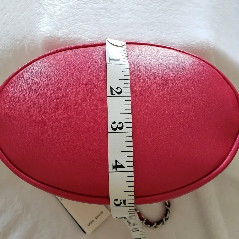 RALPH LAUREN Emmy Medium Nappa Leather Pink Bucket Crossbody - Picture 16 of 16